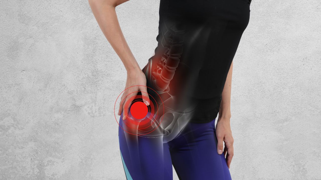 Hip degeneration causes persistent hip pain, limited range of motion, and stiffness and swelling.